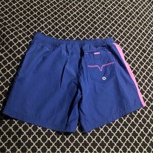 Diesel Swim Shorts Mens Medium Pink Purple Stripe Only The Brave Logo GG9